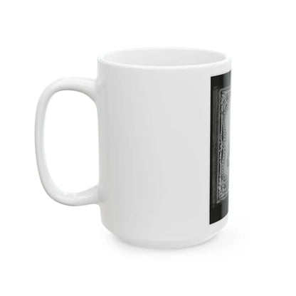 Bernard Bluecher Graves, Corp., C.S.A., Three-Quarter Length Portrait, Seated, Facing Front (U.S. Civil War) White Coffee Mug-Go Mug Yourself