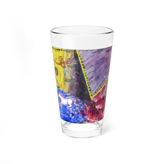 Bernd Kugler - Indianerbild 2 (Native Americans in Art) Pint Glass 16oz 16oz - Go Mug Yourself