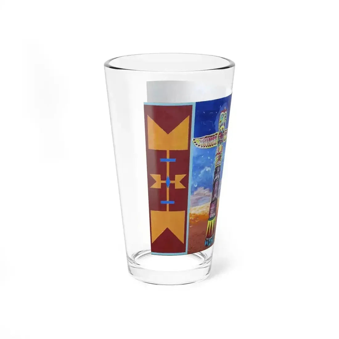 Bernd Kugler - Totem pale (Native Americans in Art) Pint Glass 16oz - Go Mug Yourself