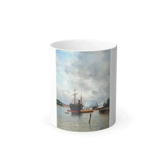 Berndt Lindholm (1841-1914) In the Harbour - Color Changing Mug 11oz 11oz - Go Mug Yourself