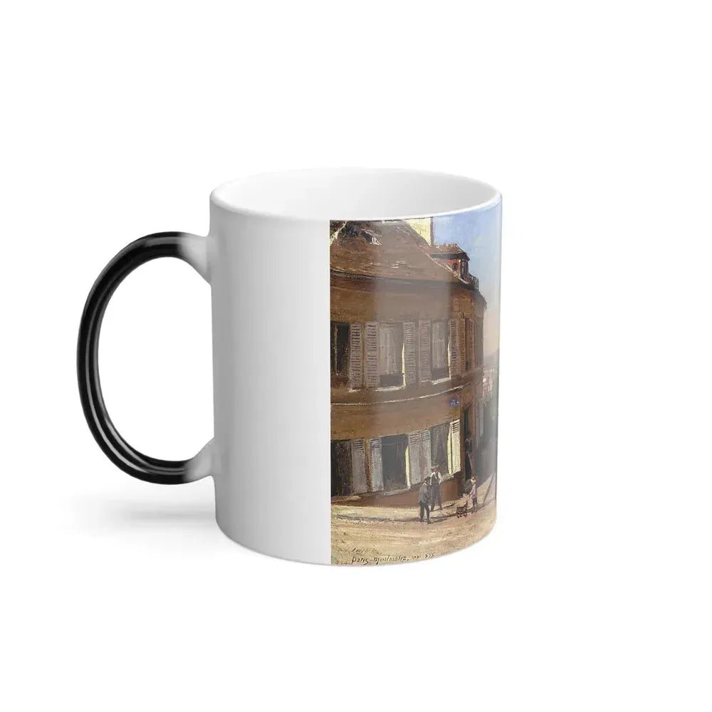 Berndt Lindholm (1841-1914) Montmartre, Paris - Oil on Board 1875 - Color Changing Mug 11oz - Go Mug Yourself
