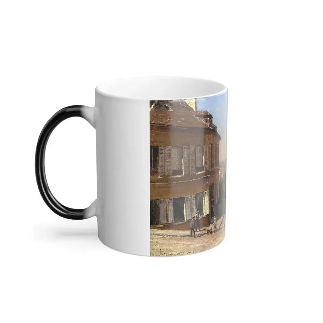 Berndt Lindholm (1841-1914) Montmartre, Paris - Oil on Board 1875 - Color Changing Mug 11oz - Go Mug Yourself