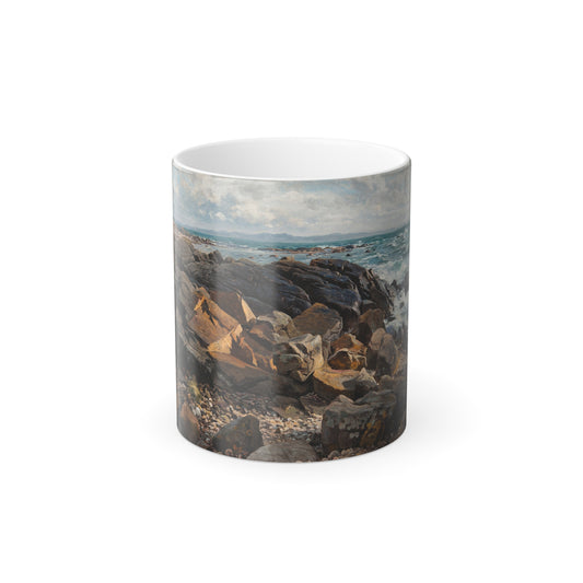 Berndt Lindholm (1841-1914) Seascape - Color Changing Mug 11oz-11oz-Go Mug Yourself