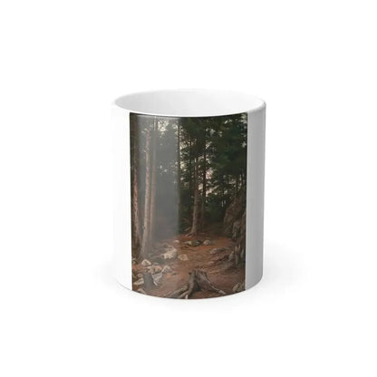 Berndt Lindholm (1841-1914) Sunset in the Forest - Color Changing Mug 11oz 11oz - Go Mug Yourself