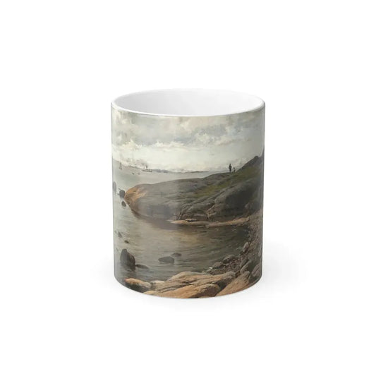 Berndt Lindholm (1841-1914) View From The Coast - Oil on canvas 1879 - Color Changing Mug 11oz Default Title 11oz - Go Mug Yourself