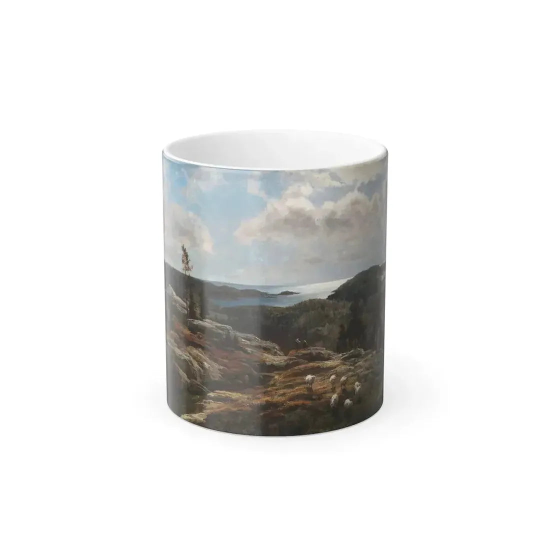 Berndt Lindholm (1841-1914) View Over The Coast - Oil on canvas - Color Changing Mug 11oz Default Title 11oz - Go Mug Yourself