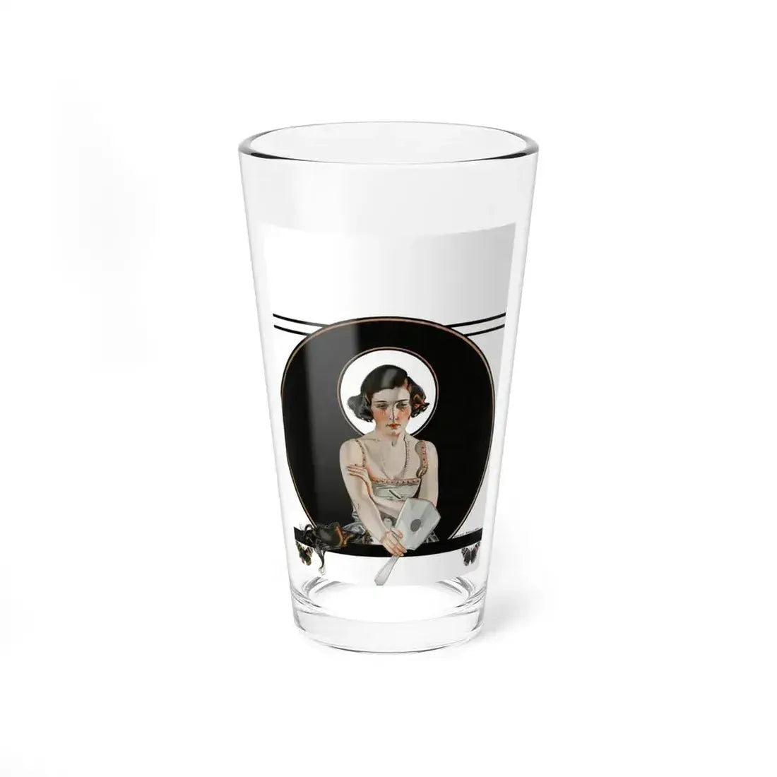 Bernice Bobs Her Hair, The Saturday Evening Post cover, November 6,1920 (Magazine Illustration) Pint Glass 16oz - Go Mug Yourself