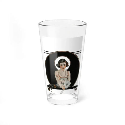 Bernice Bobs Her Hair, The Saturday Evening Post cover, November 6,1920 (Magazine Illustration) Pint Glass 16oz - Go Mug Yourself