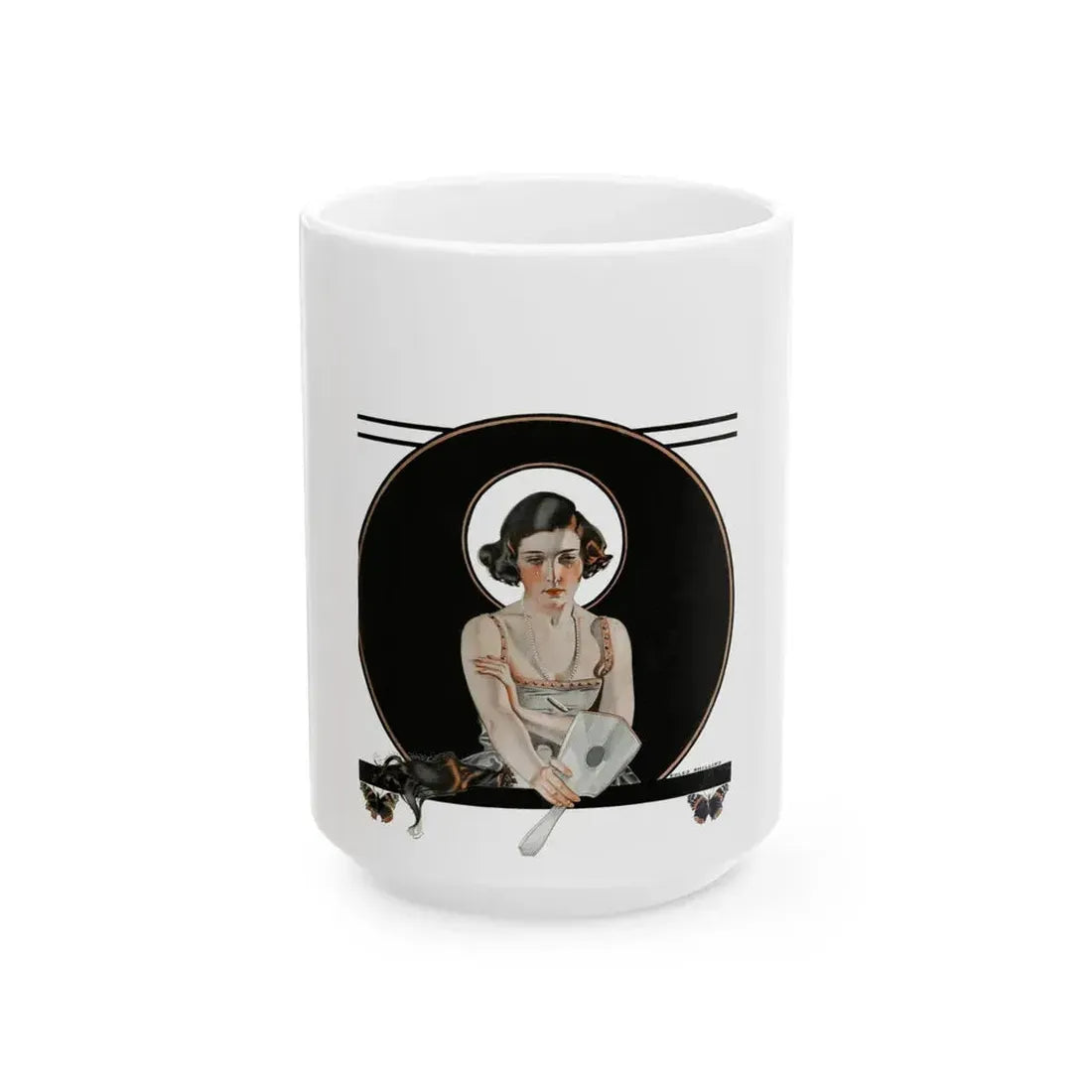 Bernice Bobs Her Hair, The Saturday Evening Post cover, November 6,1920 - White Coffee Mug 15oz - Go Mug Yourself