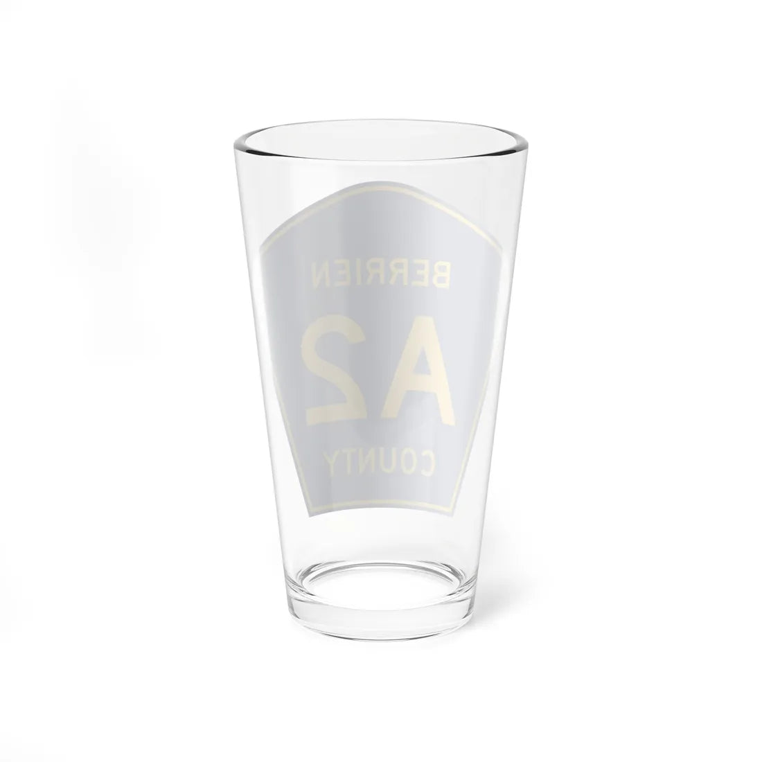 Berrien County A-2 (Michigan) (Road Sign) Pint Glass 16oz - Go Mug Yourself
