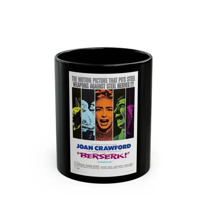BERSERK 1967 Movie Poster - Black Coffee Mug 11oz - Go Mug Yourself