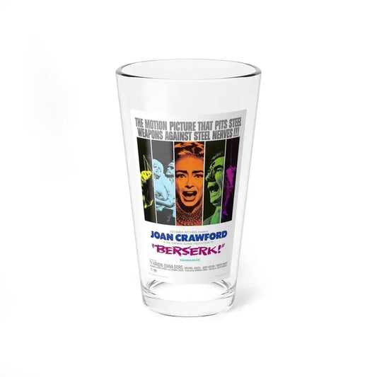 BERSERK 1967 Movie Poster - Pint Glass 16oz 16oz - Go Mug Yourself