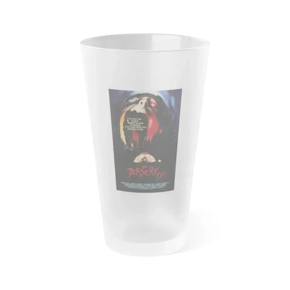 BERSERKER 1987 Movie Poster - Frosted Pint Glass 16oz 16oz Frosted - Go Mug Yourself