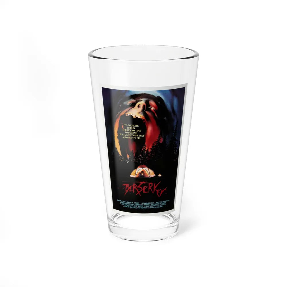 BERSERKER 1987 Movie Poster - Pint Glass 16oz-16oz-Go Mug Yourself