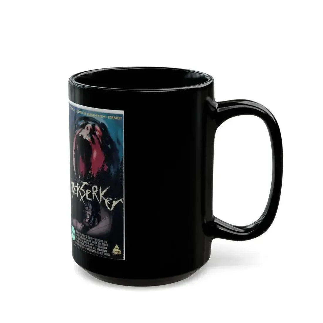 BERSERKER (VHS COVER) - Black Coffee Mug - Go Mug Yourself