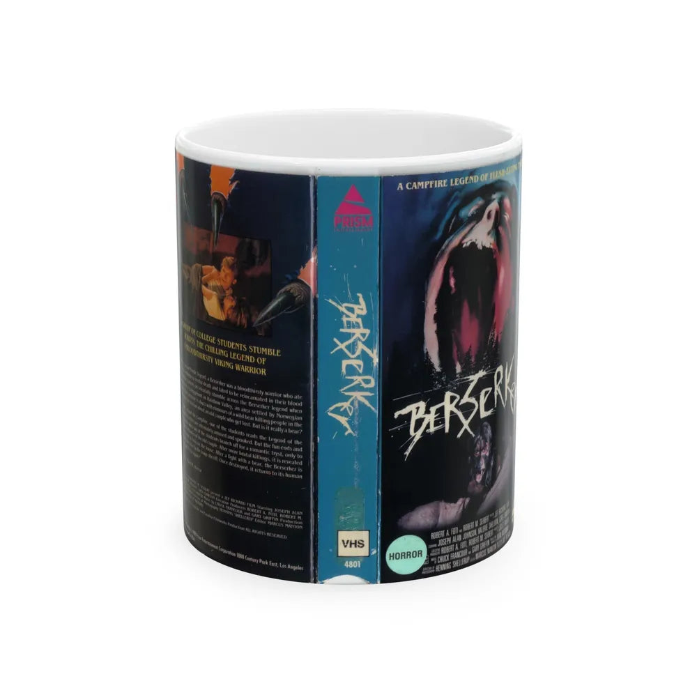 BERSERKER (VHS COVER) - White Coffee Mug-11oz-Go Mug Yourself