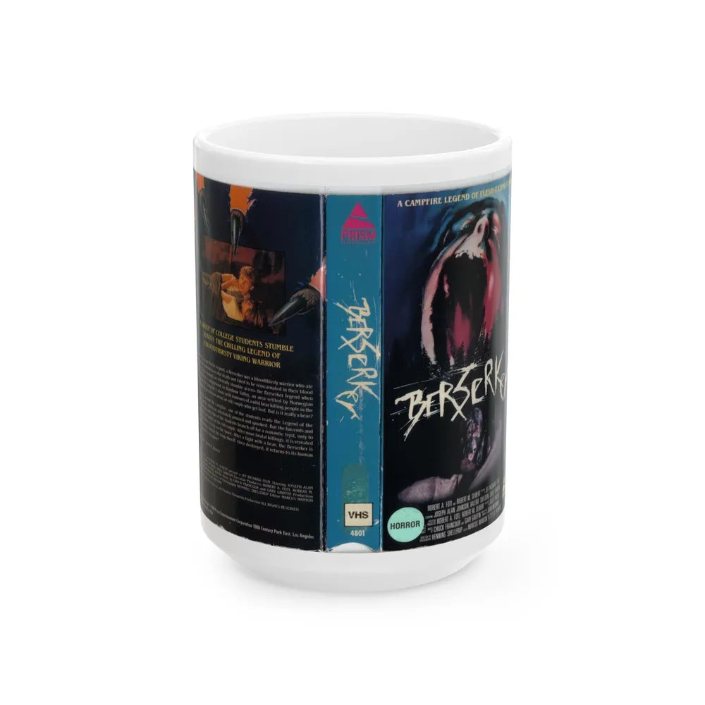 BERSERKER (VHS COVER) - White Coffee Mug-15oz-Go Mug Yourself