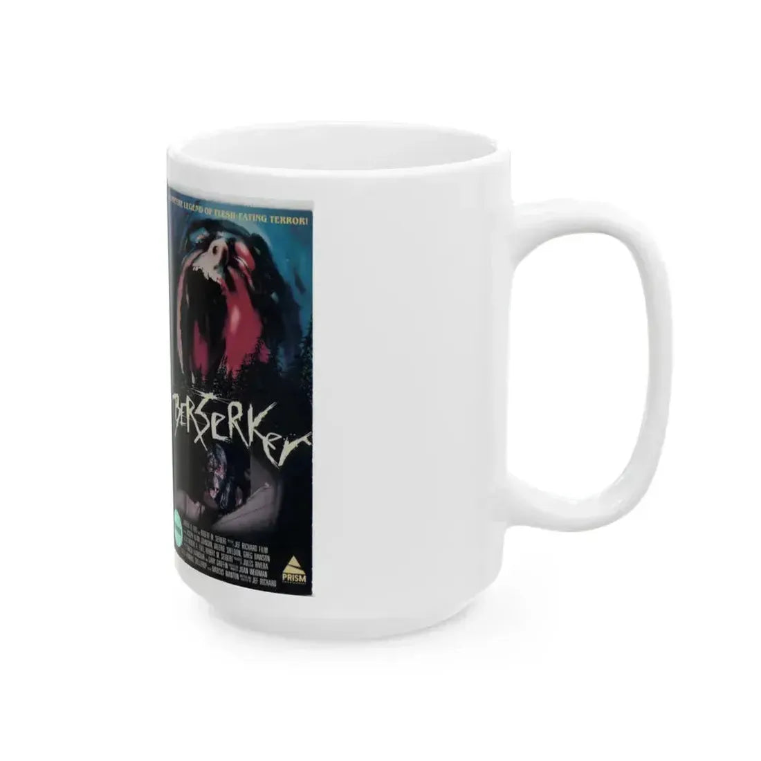 BERSERKER (VHS COVER) - White Coffee Mug - Go Mug Yourself