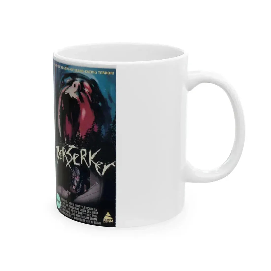 BERSERKER (VHS COVER) - White Coffee Mug - Go Mug Yourself