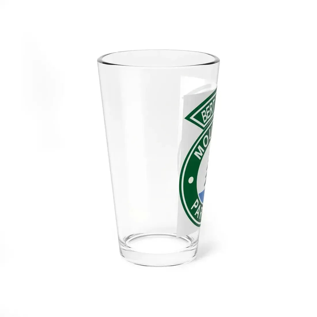 Bert T. Combs Mountain Parkway logo (Kentucky) (Road Sign) Pint Glass 16oz - Go Mug Yourself