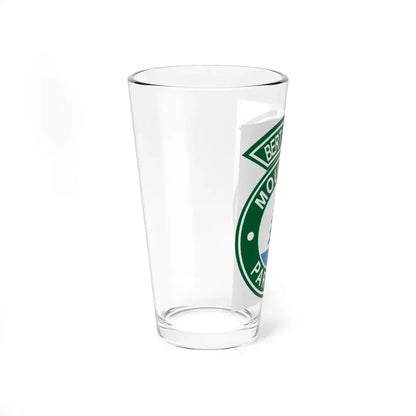 Bert T. Combs Mountain Parkway logo (Kentucky) (Road Sign) Pint Glass 16oz - Go Mug Yourself