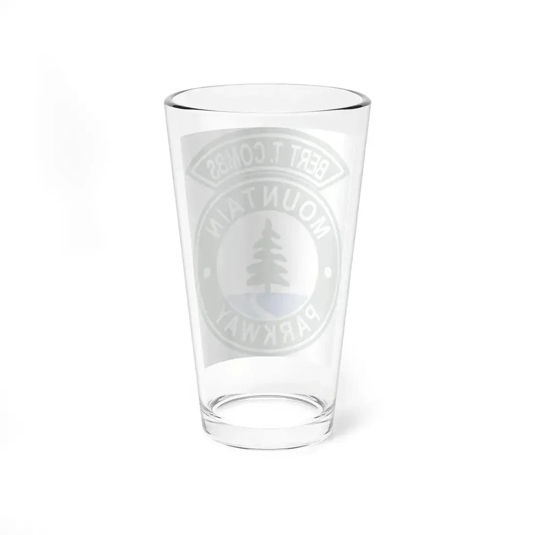 Bert T. Combs Mountain Parkway logo (Kentucky) (Road Sign) Pint Glass 16oz - Go Mug Yourself