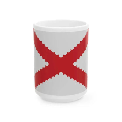 Bertem vlag (Belgium) White Coffee Mug 15oz - Go Mug Yourself