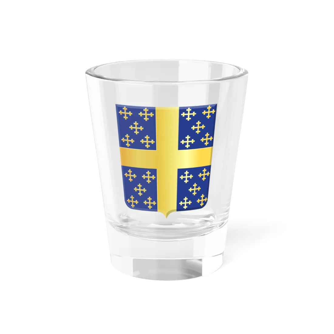 Bertogne wapen (Belgium) (Coat of Arms) Shot Glass 1.5oz 1.5oz - Go Mug Yourself