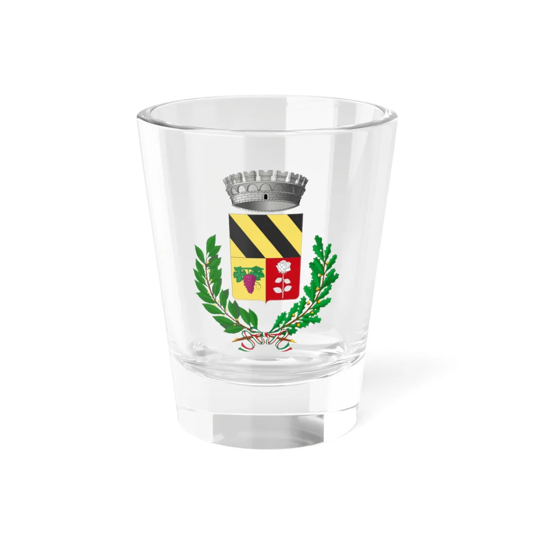 Berzano di Tortona-Stemma (Italy) (Coat of Arms) Shot Glass 1.5oz 1.5oz - Go Mug Yourself