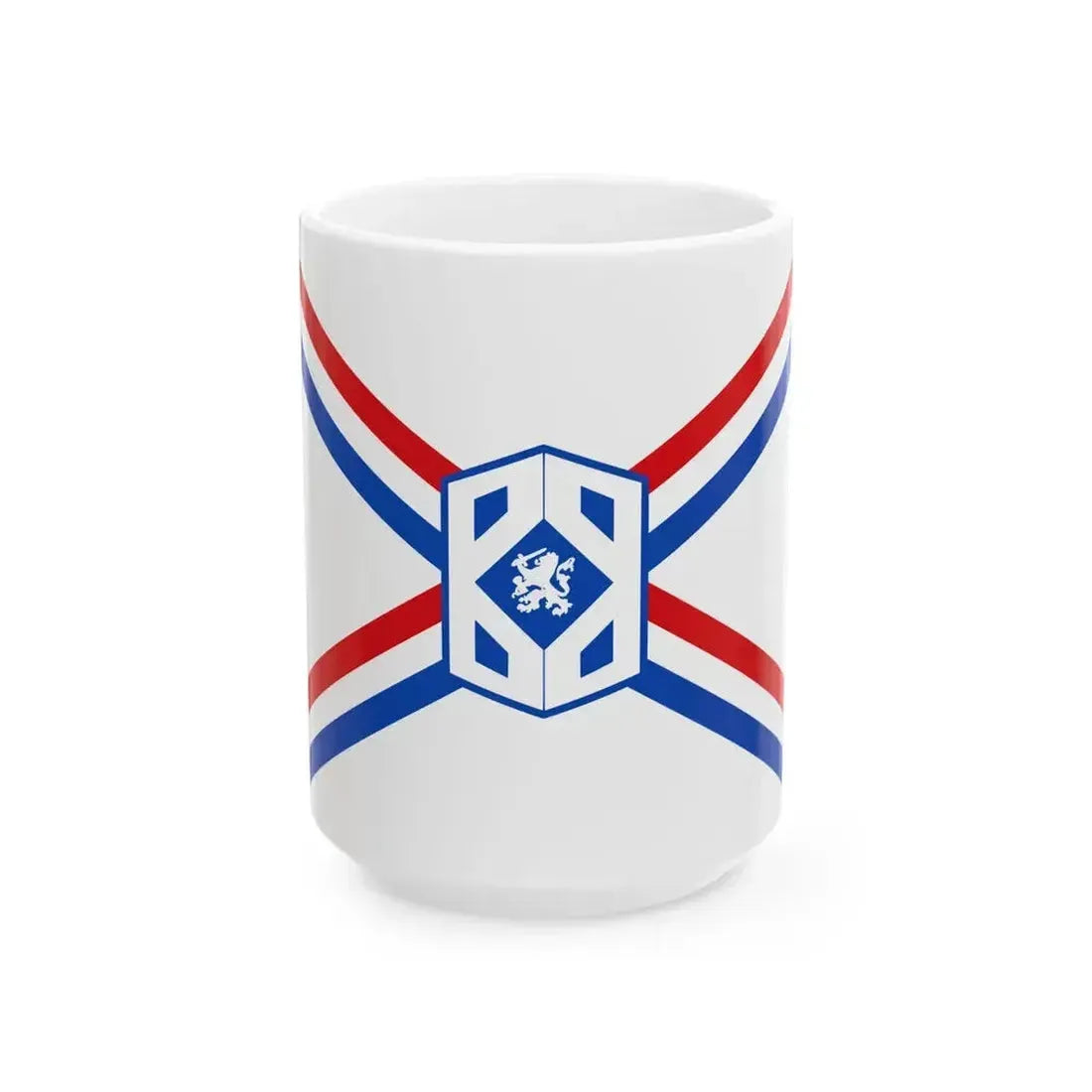 Bescherming Bevolking vlag (Netherlands) White Coffee Mug 15oz - Go Mug Yourself