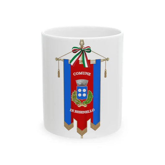Besenello-Gonfalone (Italy) White Coffee Mug 11oz - Go Mug Yourself