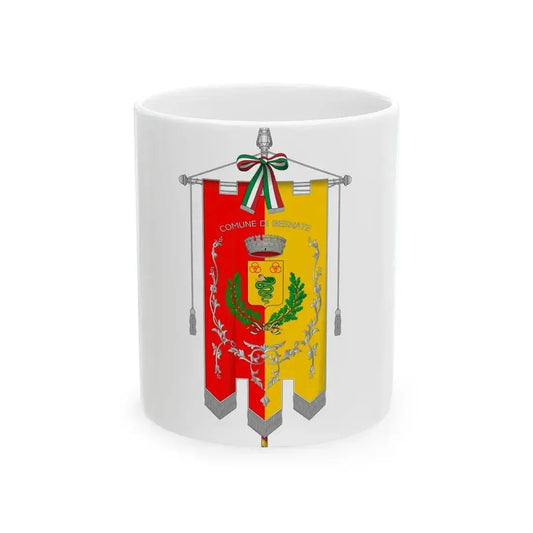 Besnate-Gonfalone (Italy) White Coffee Mug 11oz - Go Mug Yourself