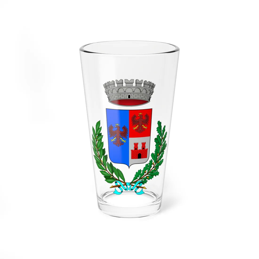 Besozzo-Stemma (Italy) (Coat of Arms) Pint Glass 16oz 16oz - Go Mug Yourself