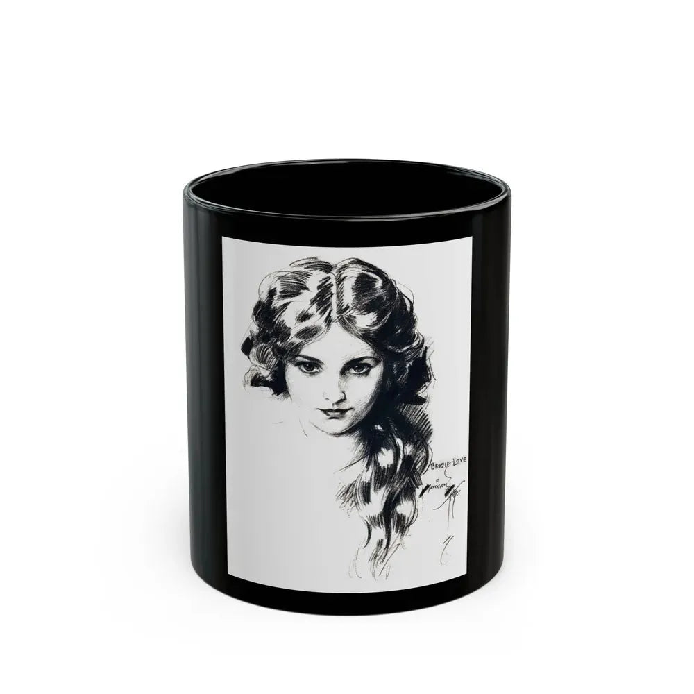 Bessie Love, Screenland, April 1922 - Black Coffee Mug 11oz - Go Mug Yourself