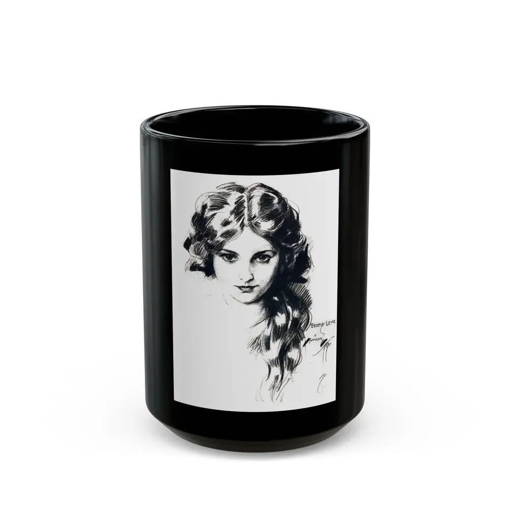 Bessie Love, Screenland, April 1922 - Black Coffee Mug 15oz - Go Mug Yourself
