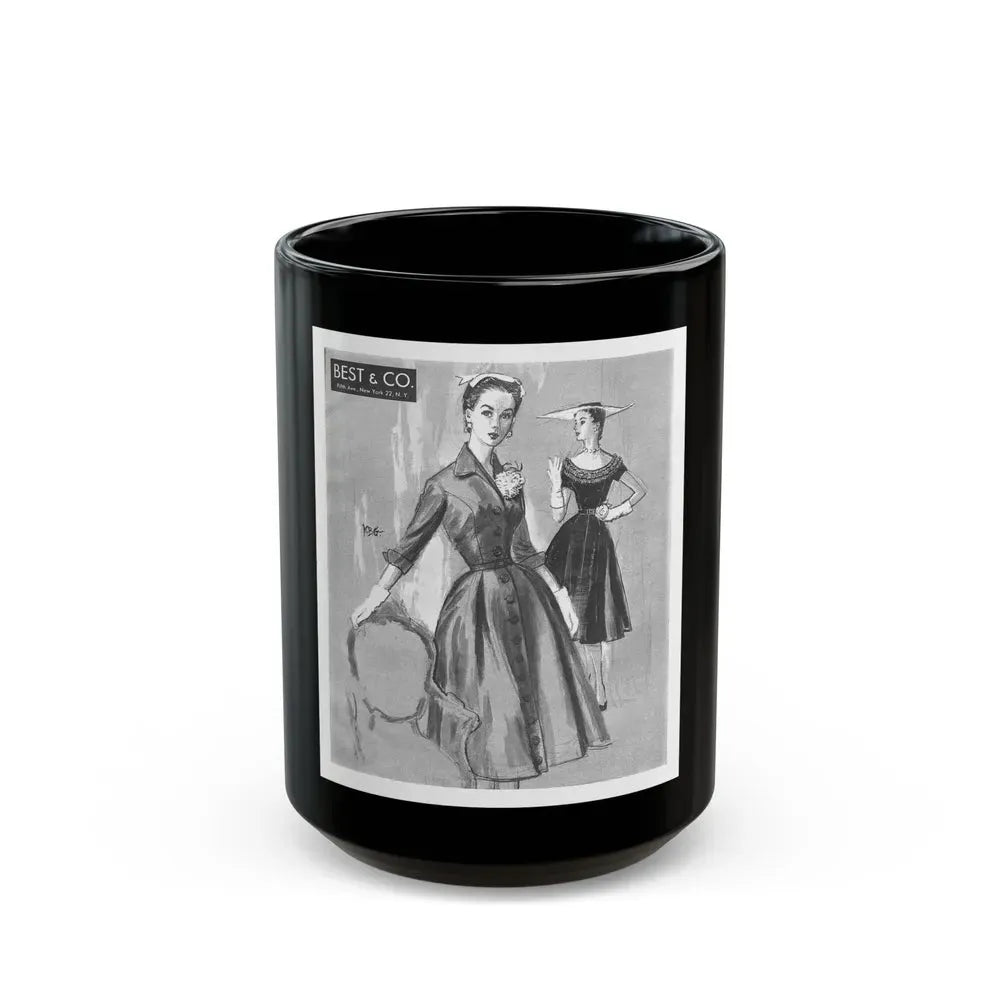 Best & Co. advertisement, 1954 - Black Coffee Mug 15oz - Go Mug Yourself