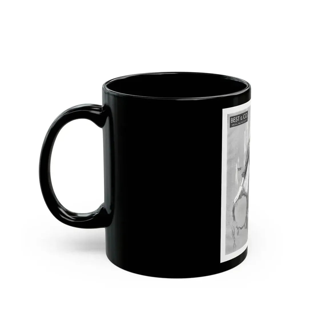 Best & Co. advertisement, 1954 - Black Coffee Mug - Go Mug Yourself