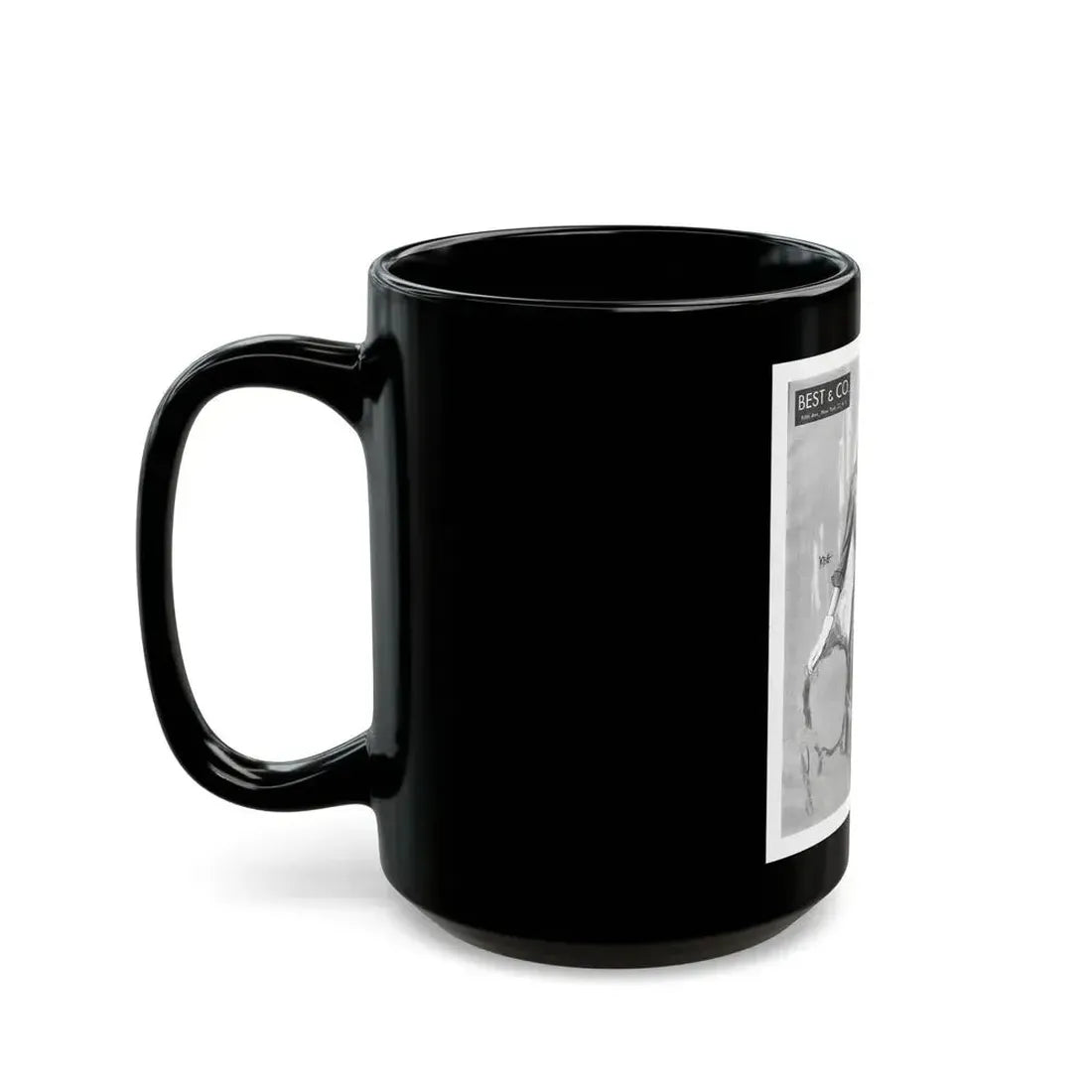 Best & Co. advertisement, 1954 - Black Coffee Mug - Go Mug Yourself