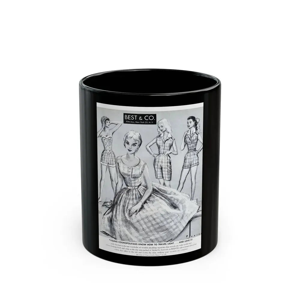 Best & Co. advertisement, 1956 - Black Coffee Mug 11oz - Go Mug Yourself