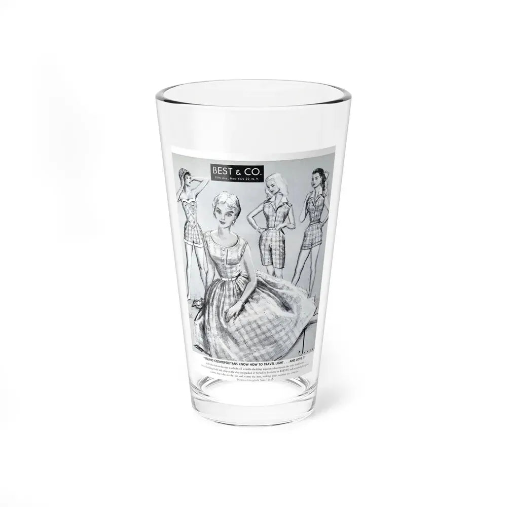 Best & Co. advertisement, 1956 (Magazine Illustration) Pint Glass 16oz 16oz - Go Mug Yourself