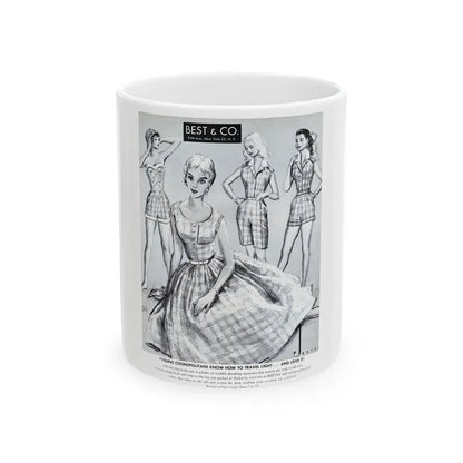 Best & Co. advertisement, 1956 - White Coffee Mug 11oz - Go Mug Yourself