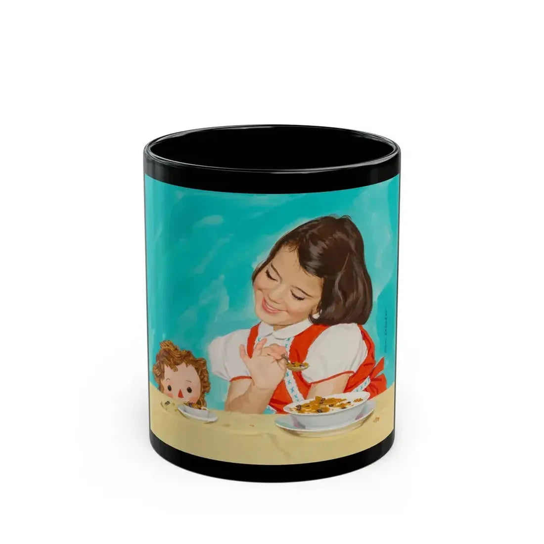 Best Friends, Raisin Brand advertisement - Black Coffee Mug 11oz - Go Mug Yourself