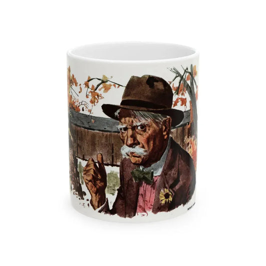 Best-Hated Man in Town, Collier's, November 1, 1952 - White Coffee Mug 11oz - Go Mug Yourself
