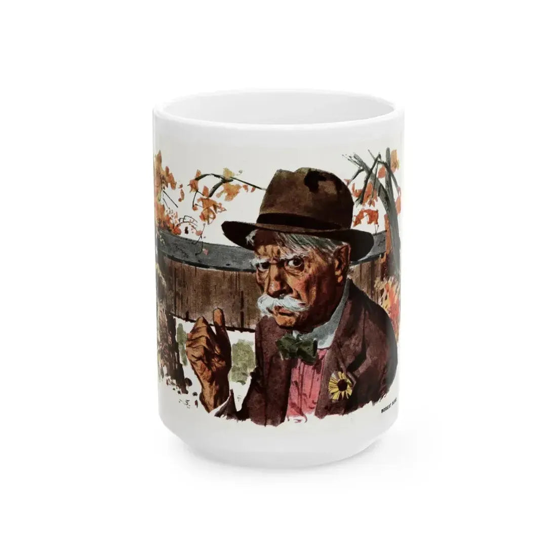 Best-Hated Man in Town, Collier's, November 1, 1952 - White Coffee Mug 15oz - Go Mug Yourself