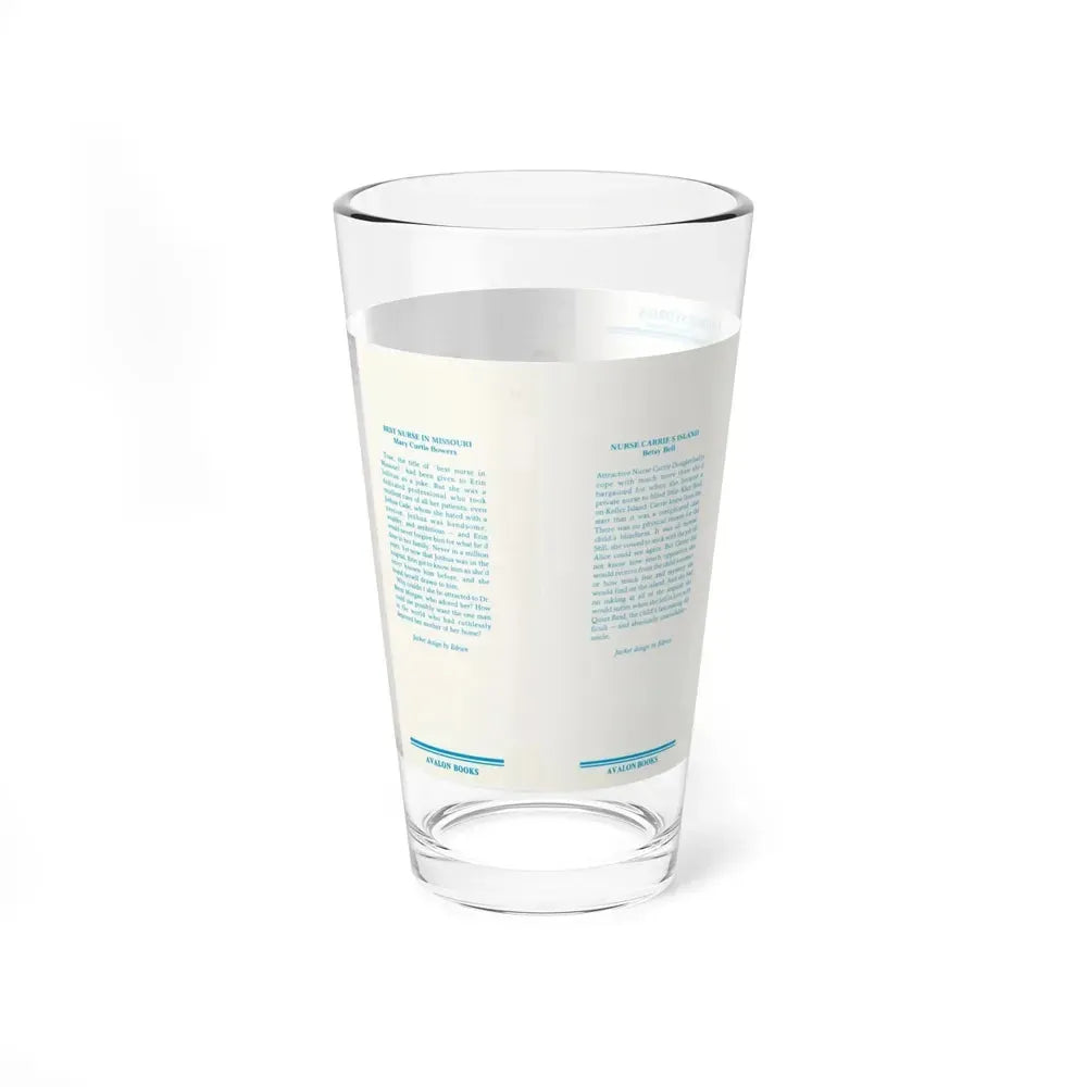 Best Nurse In Missouri by Mary Curtis Bowers, Dustjacket (Avalon Books, 1982) - Pint Glass 16oz - Go Mug Yourself