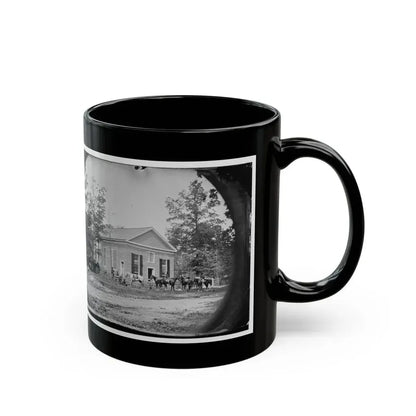 Bethel Church, Va. View Of The Church, Temporary Headquarters Of Gen. Ambrose E. Burnside (U.S. Civil War) Black Coffee Mug - Go Mug Yourself