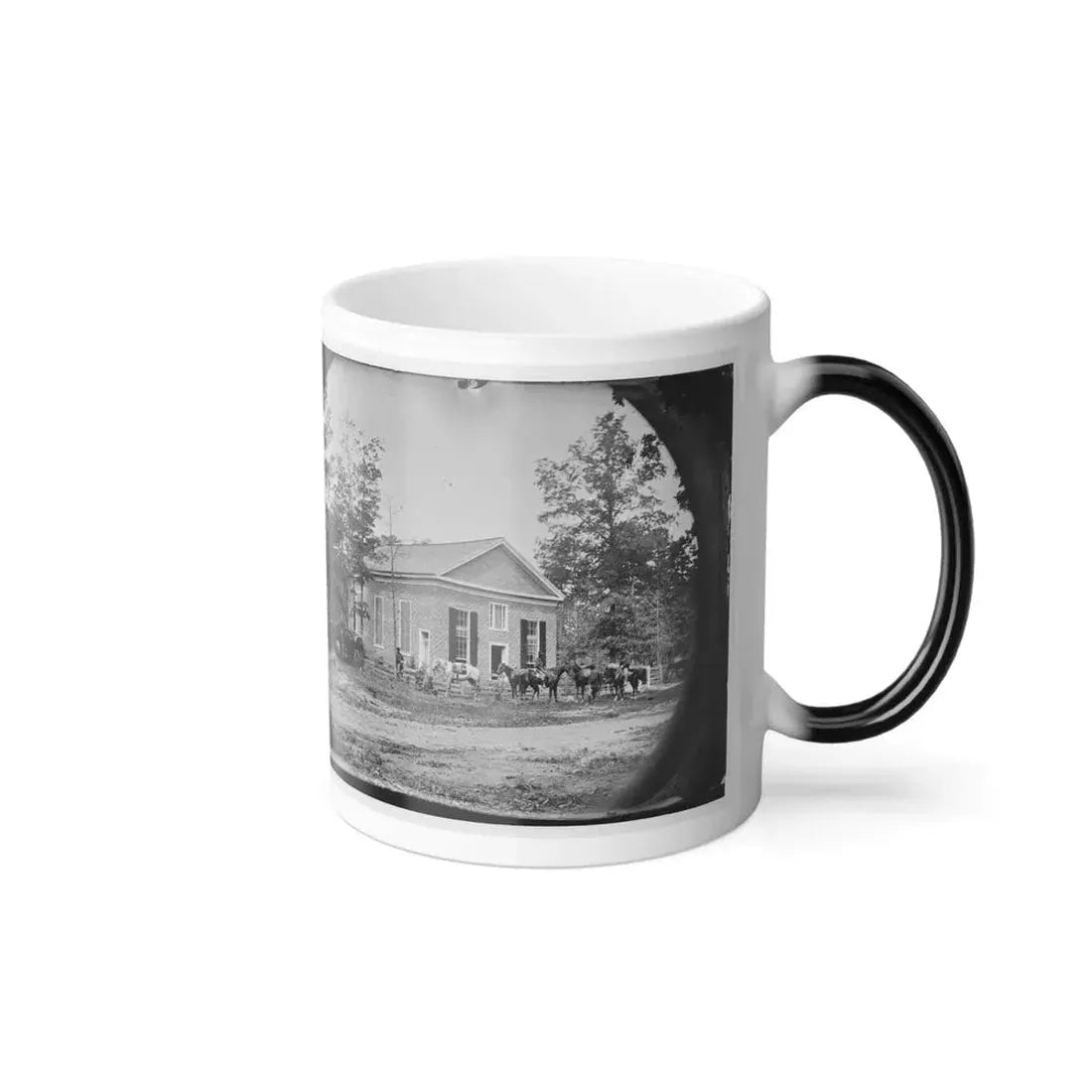 Bethel Church, Va. View of the Church, Temporary Headquarters of Gen. Ambrose E. Burnside (U.S. Civil War) Color Changing Coffee Mug 11oz - Go Mug Yourself