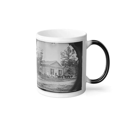 Bethel Church, Va. View of the Church, Temporary Headquarters of Gen. Ambrose E. Burnside (U.S. Civil War) Color Changing Coffee Mug 11oz - Go Mug Yourself