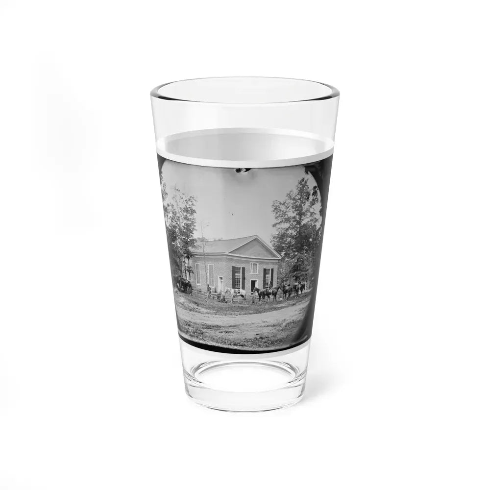 Bethel Church, Va. View Of The Church, Temporary Headquarters Of Gen. Ambrose E. Burnside (U.S. Civil War) Pint Glass 16oz - Go Mug Yourself