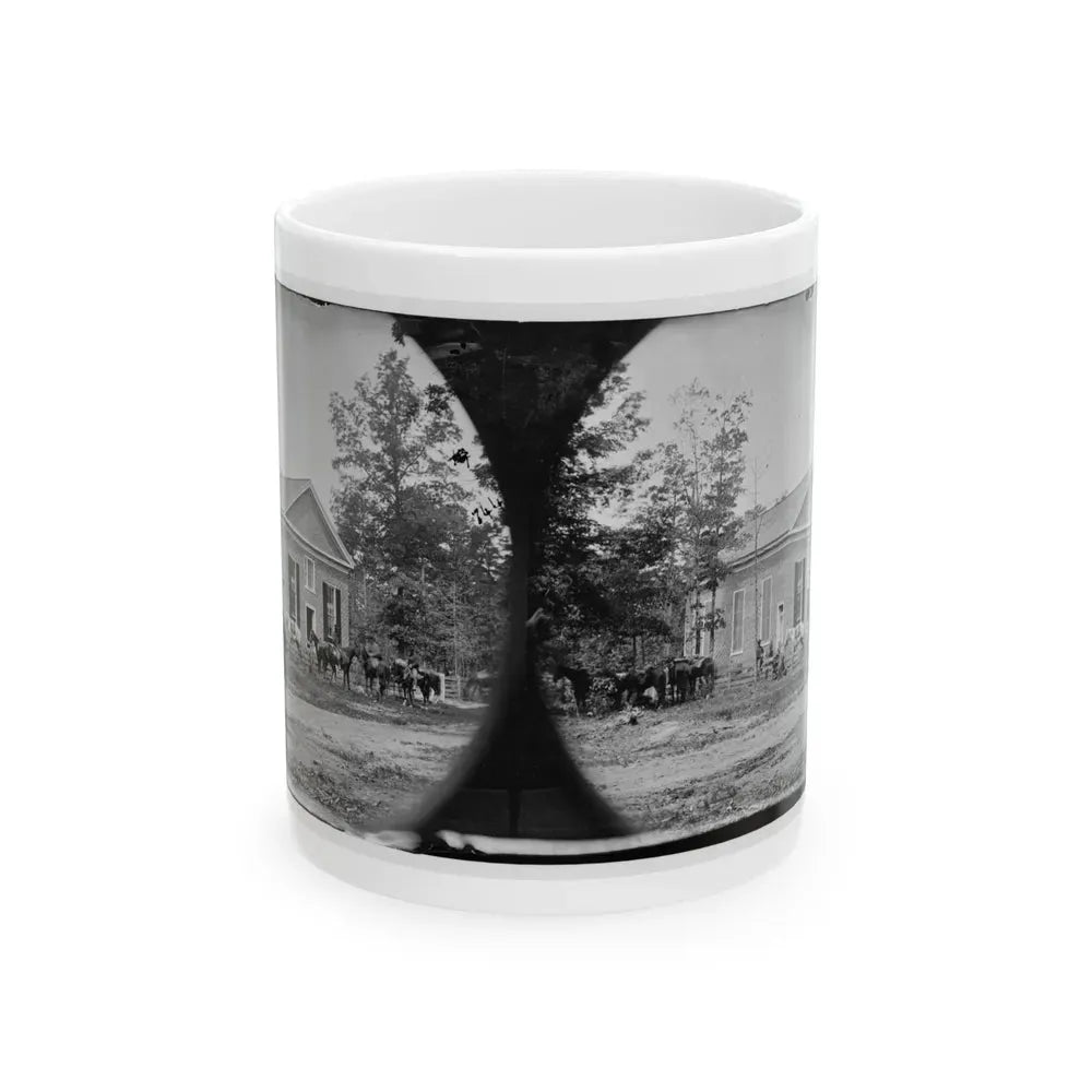 Bethel Church, Va. View Of The Church, Temporary Headquarters Of Gen. Ambrose E. Burnside (U.S. Civil War) White Coffee Mug 11oz - Go Mug Yourself